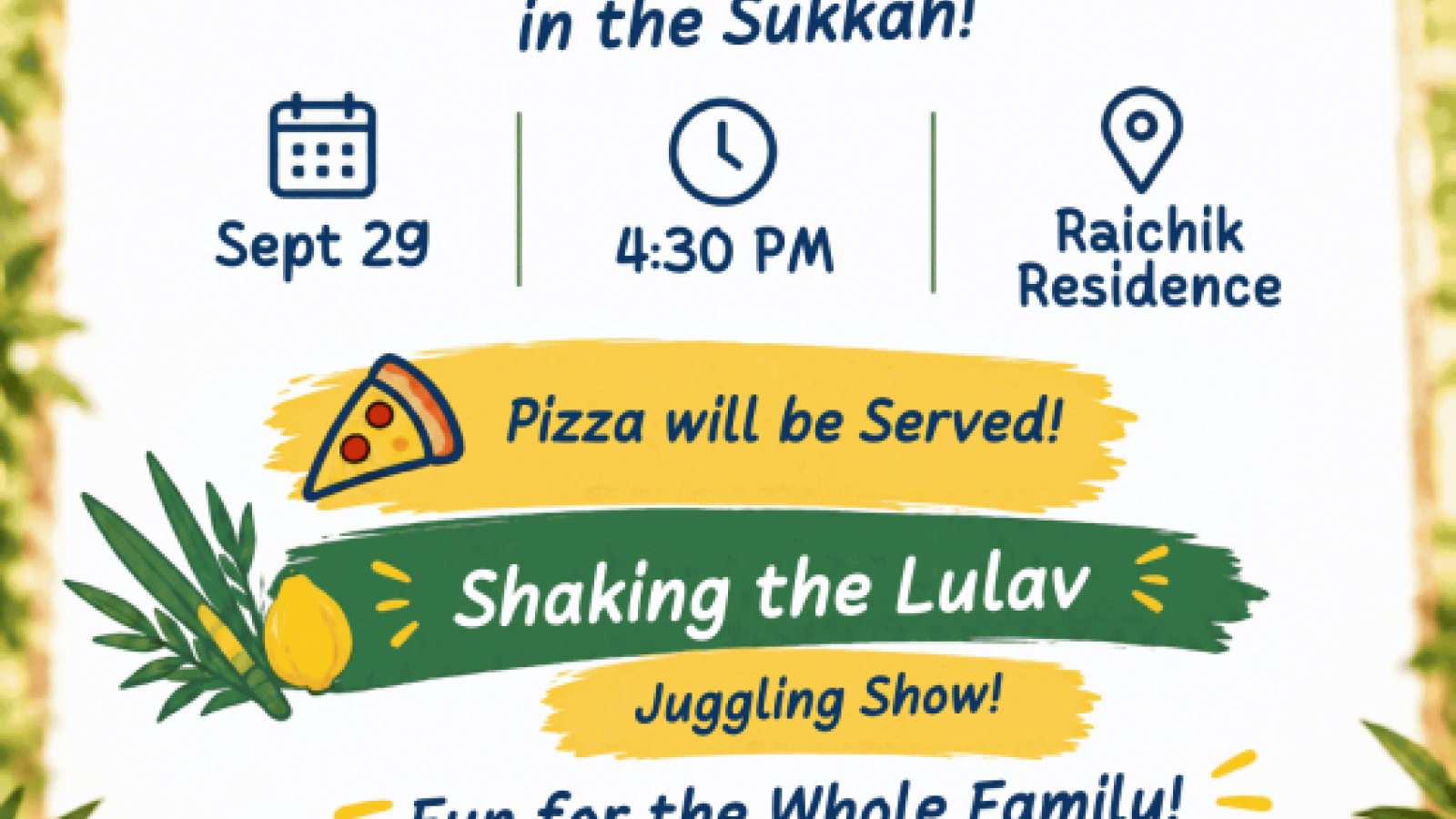 Family Sukkah Party